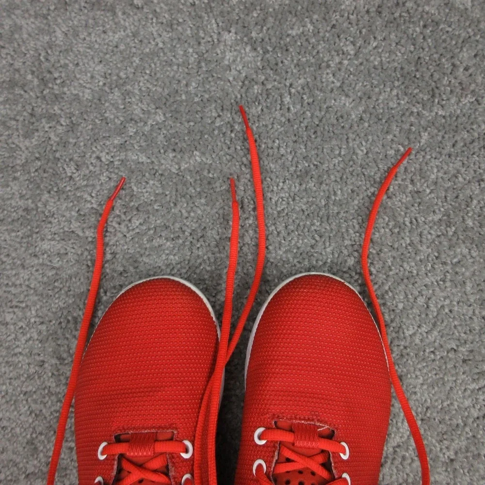 NOBULL Sneakers‎ Mens Size 9.5 US Orange White Super Fabric Gym Shoes Trainers